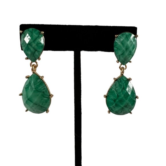 Amrita Singh Santa Ana Drop Earrings in Evergreen - Picture 2 of 8